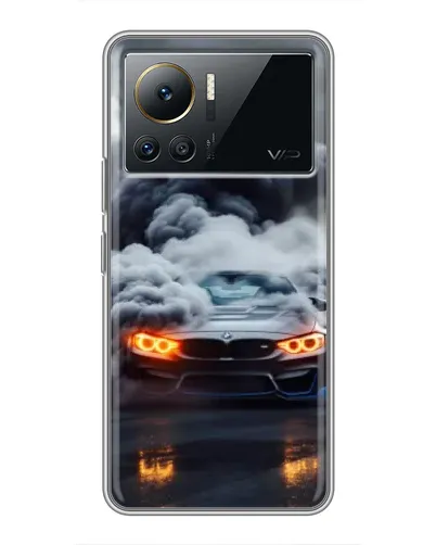 Чехол для Infinix Note 12 Pro (4G) с картинкой «BMW в дыму»