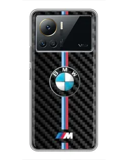 Чехол для Infinix Note 12 Pro (4G) с картинкой «Эмблема BMW и карбон»
