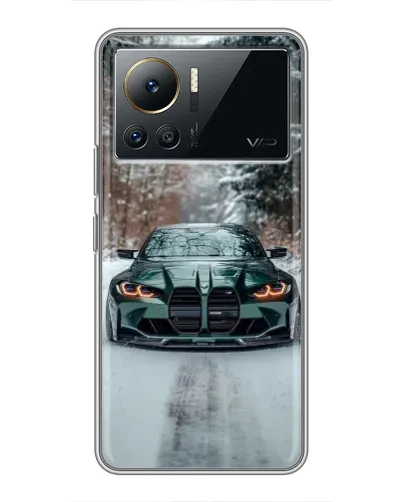 Чехол для Infinix Note 12 Pro (4G) с картинкой «BMW в зимнем лесу»
