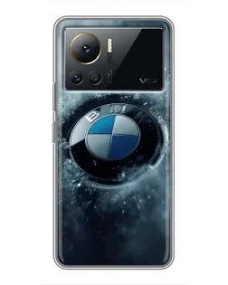Чехол для Infinix Note 12 Pro (4G) с картинкой «Логотип BMW — лед»