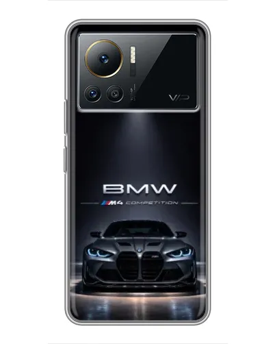 Чехол для Infinix Note 12 Pro (4G) с картинкой «BMW сквозь ночной город» Чехол для Infinix Note 12 Pro (4G) с картинкой «BMW сквозь ночной город»
