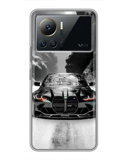Чехол для Infinix Note 12 Pro (4G) с картинкой «BMW — акварельный дрифт»
