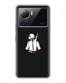 Чохол для Infinix Note 12 Pro (4G) з картинкою «PUBG — силует воїна»