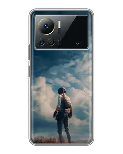 Чохол для Infinix Note 12 Pro (4G) з картинкою «Герой PUBG на скелі»