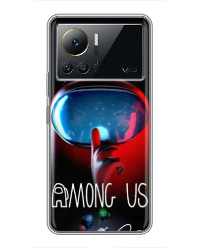 Чехол для Infinix Note 12 Pro (4G) с картинкой «Красный импостер — макро» Чехол для Infinix Note 12 Pro (4G) с картинкой «Красный импостер — макро»