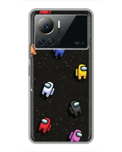 Чехол для Infinix Note 12 Pro (4G) с картинкой «Космический паттерн Among Us» Чехол для Infinix Note 12 Pro (4G) с картинкой «Космический паттерн Among Us»
