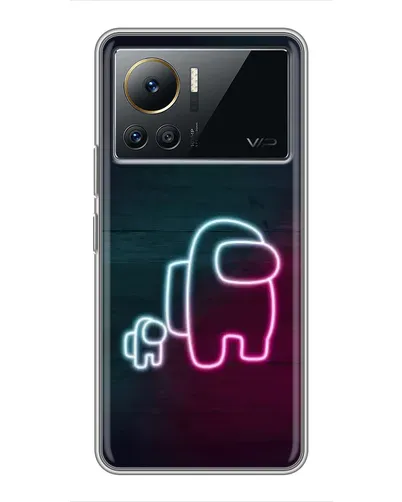 Чехол для Infinix Note 12 Pro (4G) с картинкой «Among Us неон-арт» Чехол для Infinix Note 12 Pro (4G) с картинкой «Among Us неон-арт»