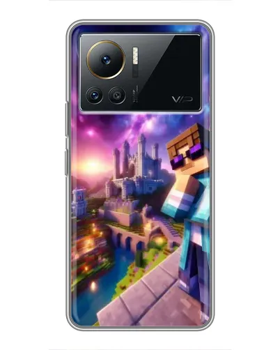 Чехол для Infinix Note 12 Pro (4G) с картинкой «Стив и космос» Чехол для Infinix Note 12 Pro (4G) с картинкой «Стив и космос»
