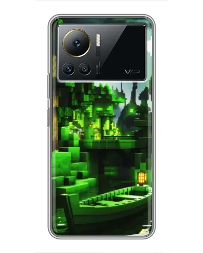 Чехол для Infinix Note 12 Pro (4G) с картинкой «Minecraft лесной пейзаж» Чехол для Infinix Note 12 Pro (4G) с картинкой «Minecraft лесной пейзаж»