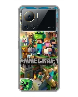Чохол для Infinix Note 12 Pro (4G) з картинкою «Замок Minecraft»