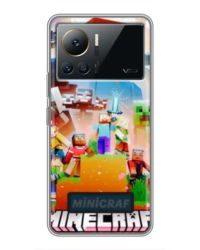Чехол для Infinix Note 12 Pro (4G) с картинкой «Minecraft герои игры» Чехол для Infinix Note 12 Pro (4G) с картинкой «Minecraft герои игры»