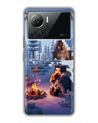 Чехол для Infinix Note 12 Pro (4G) с картинкой «Зимний Minecraft» Чехол для Infinix Note 12 Pro (4G) с картинкой «Зимний Minecraft»