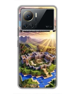 Чохол для Infinix Note 12 Pro (4G) з картинкою «Minecraft панорама»