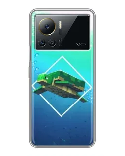 Чохол для Infinix Note 12 Pro (4G) з картинкою «Черепаха Minecraft»