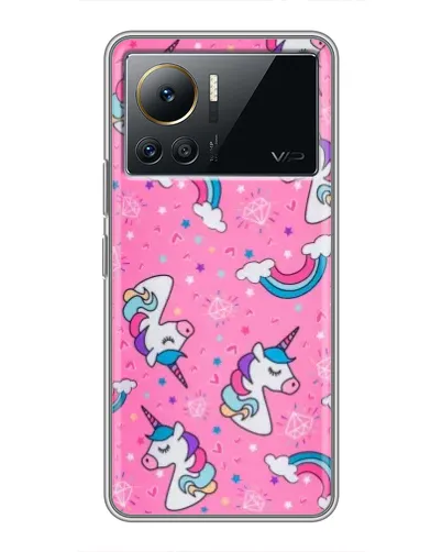 Чехол для Infinix Note 12 Pro (4G) с картинкой «Unicorn паттерн розовый» Чехол для Infinix Note 12 Pro (4G) с картинкой «Unicorn паттерн розовый»