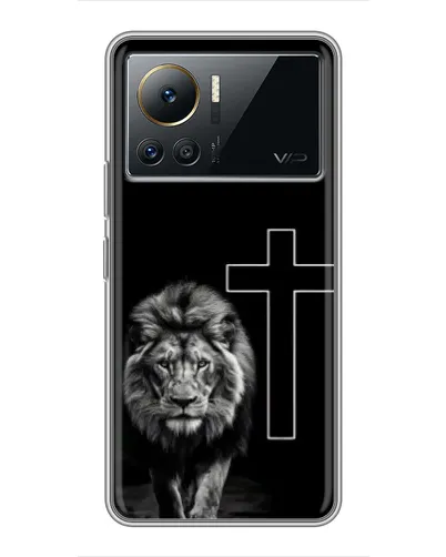 Чехол для Infinix Note 12 Pro (4G) с картинкой «Лев и Крест»