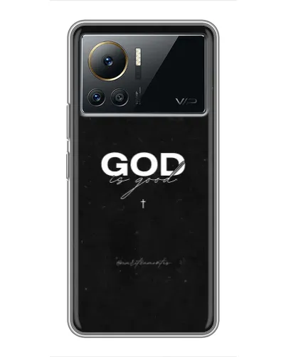 Чехол для Infinix Note 12 Pro (4G) с картинкой «GOD — Бог над всем»