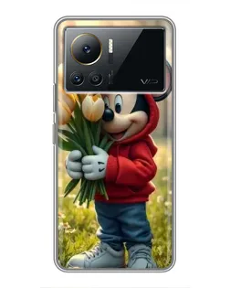 Чехол для Infinix Note 12 Pro (4G) с картинкой «Микки с тюльпанами» Чехол для Infinix Note 12 Pro (4G) с картинкой «Микки с тюльпанами»