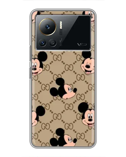 Чехол для Infinix Note 12 Pro (4G) с картинкой «Брендовый паттерн Микки» Чехол для Infinix Note 12 Pro (4G) с картинкой «Брендовый паттерн Микки»