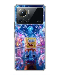 Чехол для Infinix Note 12 Pro (4G) с картинкой «Неоновый океан»