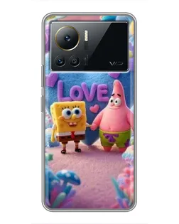 Чехол для Infinix Note 12 Pro (4G) с картинкой «Губка Боб Патрик»