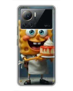 Чехол для Infinix Note 12 Pro (4G) с картинкой «Повар Спанч Боб»