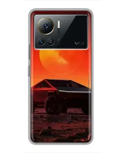 Чохол для Infinix Note 12 Pro (4G) з картинкою «Cybertruck на Марсі»