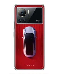 Чохол для Infinix Note 12 Pro (4G) з картинкою «Tesla Top View»