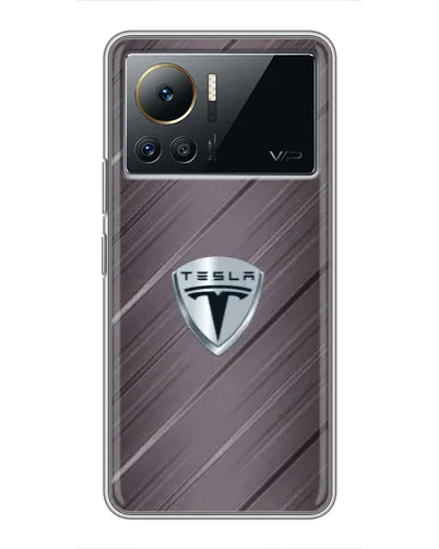 Чехол для Infinix Note 12 Pro (4G) с картинкой «Металлическая текстура Tesla» Чехол для Infinix Note 12 Pro (4G) с картинкой «Металлическая текстура Tesla»