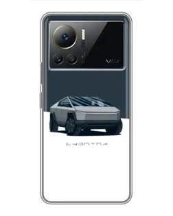 Чохол для Infinix Note 12 Pro (4G) з картинкою «Сріблястий Cybertruck Tesla»