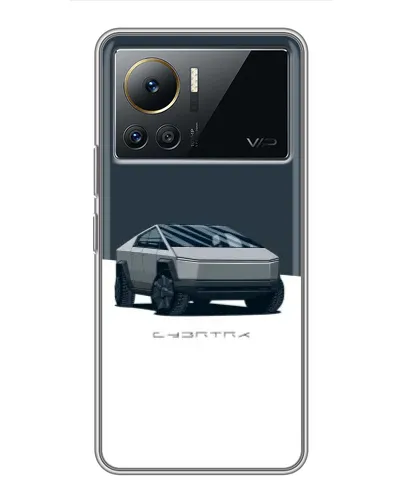 Чехол для Infinix Note 12 Pro (4G) с картинкой «Серебристый Cybertruck Tesla» Чехол для Infinix Note 12 Pro (4G) с картинкой «Серебристый Cybertruck Tesla»