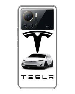 Чохол для Infinix Note 12 Pro (4G) з картинкою «Tesla White Style»