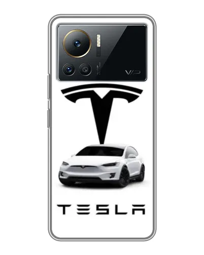 Чехол для Infinix Note 12 Pro (4G) с картинкой «Tesla White Style» Чехол для Infinix Note 12 Pro (4G) с картинкой «Tesla White Style»