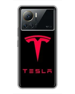 Чохол для Infinix Note 12 Pro (4G) з картинкою «Tesla Red Logo»