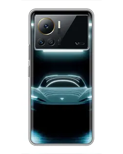 Чохол для Infinix Note 12 Pro (4G) з картинкою «Tesla в неоні»