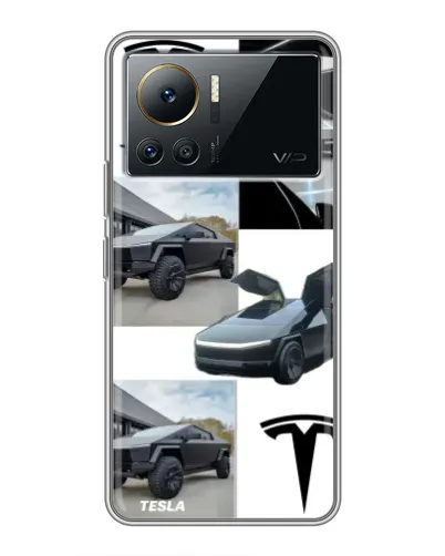 Чехол для Infinix Note 12 Pro (4G) с картинкой «Коллаж Cybertruck Tesla» Чехол для Infinix Note 12 Pro (4G) с картинкой «Коллаж Cybertruck Tesla»