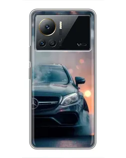 Чехол для Infinix Note 12 Pro (4G) с картинкой «Mercedes — ночной город»
