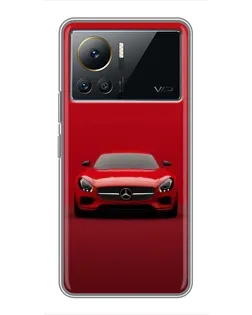 Чехол для Infinix Note 12 Pro (4G) с картинкой «Красный Mercedes AMG»