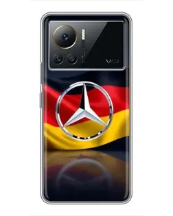 Чехол для Infinix Note 12 Pro (4G) с картинкой «Mercedes — флаг Германии»
