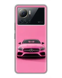 Чехол для Infinix Note 12 Pro (4G) с картинкой «Розовый Mercedes AMG»