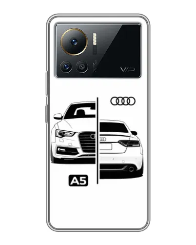 Чехол для Infinix Note 12 Pro (4G) с картинкой «Audi — контрастный дизайн» Чехол для Infinix Note 12 Pro (4G) с картинкой «Audi — контрастный дизайн»