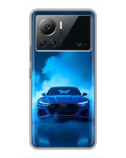 Чехол для Infinix Note 12 Pro (4G) с картинкой «Audi — голубая энергия» Чехол для Infinix Note 12 Pro (4G) с картинкой «Audi — голубая энергия»