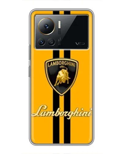 Чехол для Infinix Note 12 Pro (4G) с картинкой «Lamborghini Stripe желтый» Чехол для Infinix Note 12 Pro (4G) с картинкой «Lamborghini Stripe желтый»