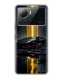 Чехол для Infinix Note 12 Pro (4G) с картинкой «Ночной Lamborghini драйв»