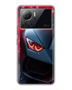 Чехол для Infinix Note 12 Pro (4G) с картинкой «Lamborghini красное сияние»
