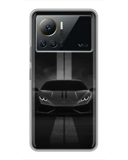 Чехол для Infinix Note 12 Pro (4G) с картинкой «Lamborghini симметрия дорог»