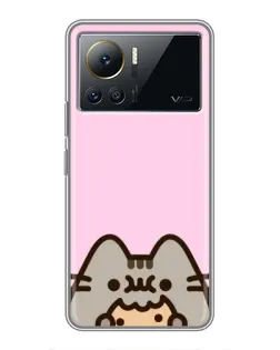 Чохол для Infinix Note 12 Pro (4G) з картинкою «Pusheen та печиво» Чохол для Infinix Note 12 Pro (4G) з картинкою «Pusheen та печиво»