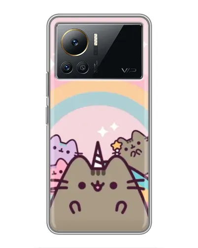Чехол для Infinix Note 12 Pro (4G) с картинкой «Единорог Pusheen» Чехол для Infinix Note 12 Pro (4G) с картинкой «Единорог Pusheen»