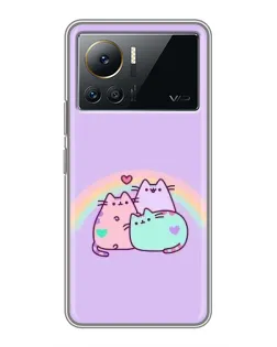 Чохол для Infinix Note 12 Pro (4G) з картинкою «Веселкові Пушини» Чохол для Infinix Note 12 Pro (4G) з картинкою «Веселкові Пушини»