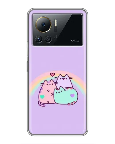 Чехол для Infinix Note 12 Pro (4G) с картинкой «Радужные Пушины» Чехол для Infinix Note 12 Pro (4G) с картинкой «Радужные Пушины»